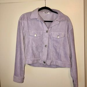 Dolls Kill Light Purple Crop Jacket